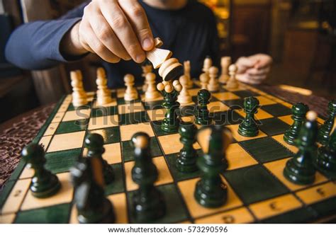 Man Playing Chess Stock Photo Edit Now 573290596