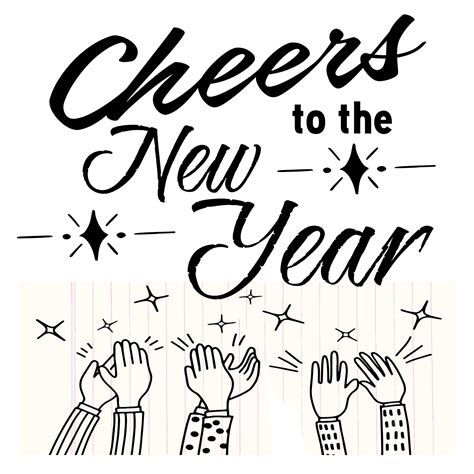 Free Cheers To The New Year Svg File The Crafty Crafter Club