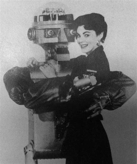 Garco The Robot With Hollywood Actress Joanne Gilbert 1954 Retro