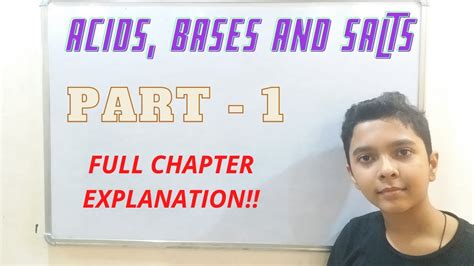 Acids Bases And Salts Full Chapter Explanation PART 1 YouTube