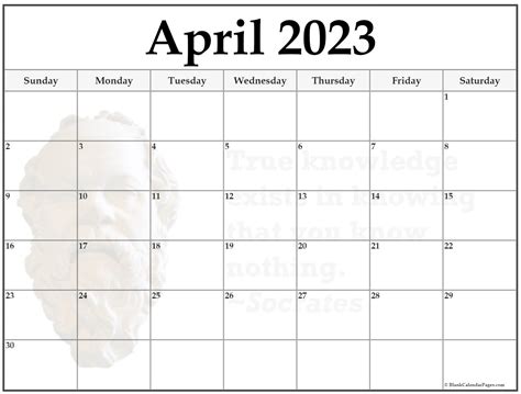24 April 2023 Quote Calendars