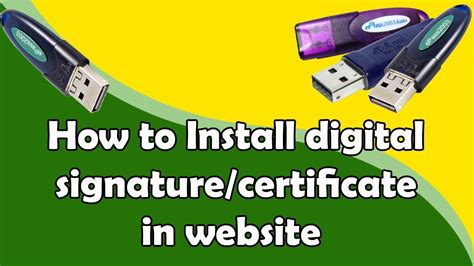 How To Install Digital Signature Certificate Dongle Dsc Kaise Install