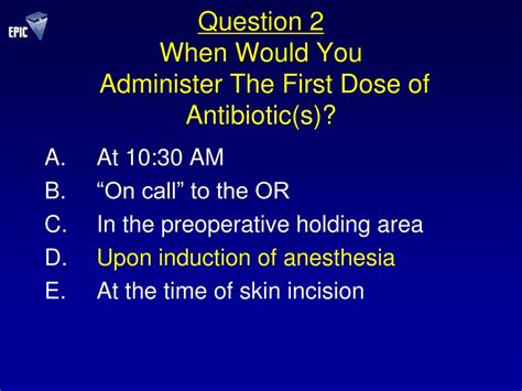 Ppt Perioperative Antibiotic Prophylaxis And Surgical