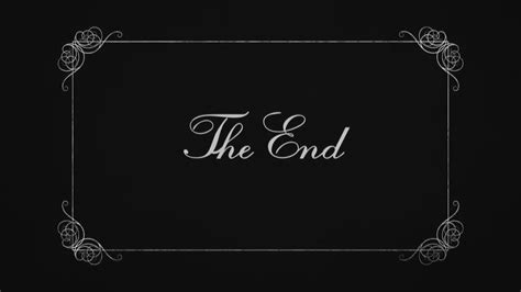 The End Movie Screen
