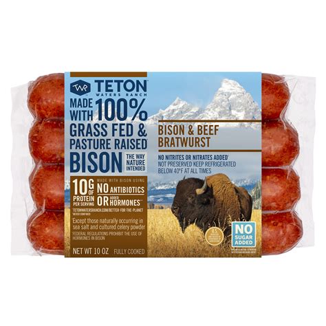 Bison Bratwurst Teton Waters Ranch