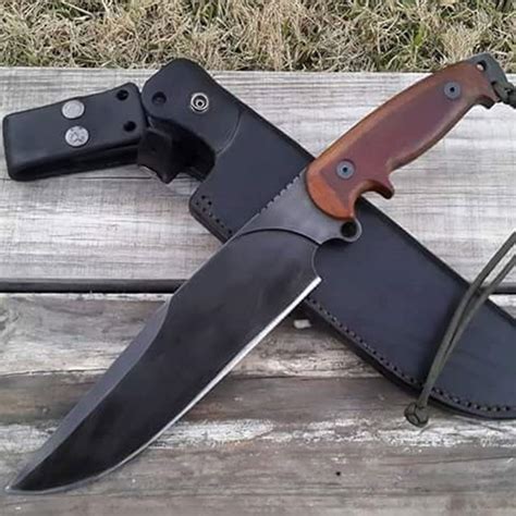 High Corban Steel D2 Tools Steel Hand Made Custom Survival Knife Red