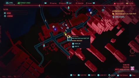 Cyberpunk 2077 Thievery Pacifica Gigs Walkthrough Map