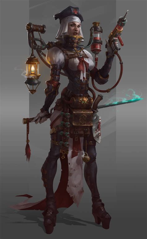 Artstation Sister Of Mercy Alexey Kruglov Steampunk Characters