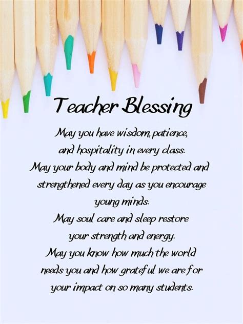 Teacher T Teacher Print Teacher Blessing Teacher Etsy