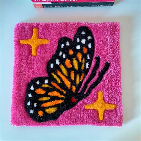 Butterfly Tufted Rug Etsy