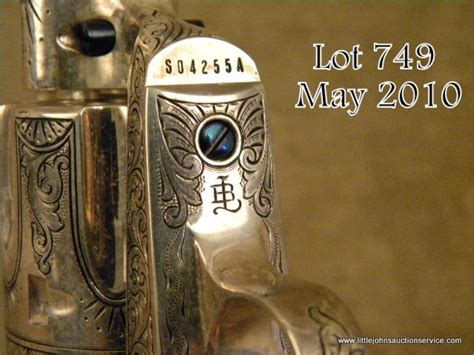 Custom Engraved Colt Saa Revolver 44 40 Caliber With Colt Frontier
