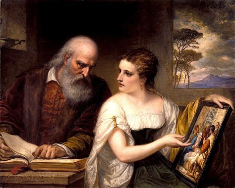 Philosophy and Christian Art Painting | Daniel Huntington Oil Paintings