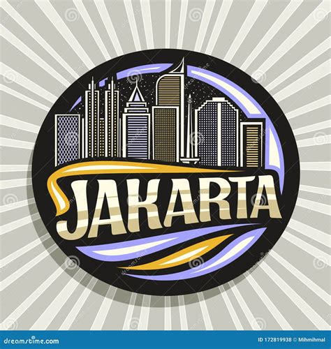 Vector Logo For Jakarta Stock Vector Illustration Of Buildings 172819938