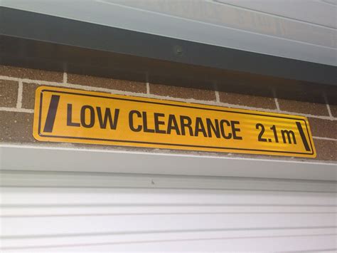 1629 1 Custom Low Height Clearance Signs Signblitz