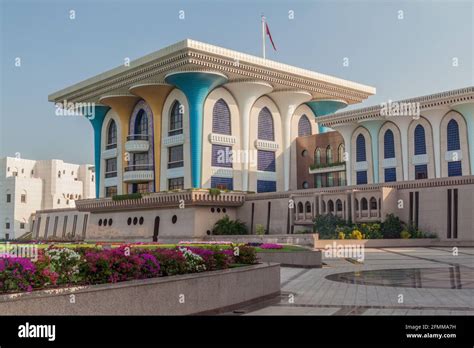 Al Alam Palace Ceremonial Palace Of Sultan Qaboos In Muscat Oman Stock