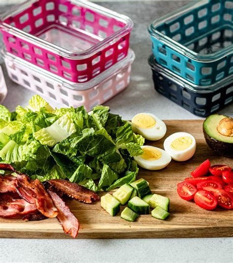 Easy Cobb Salad Meal Prep All The Healthy Things