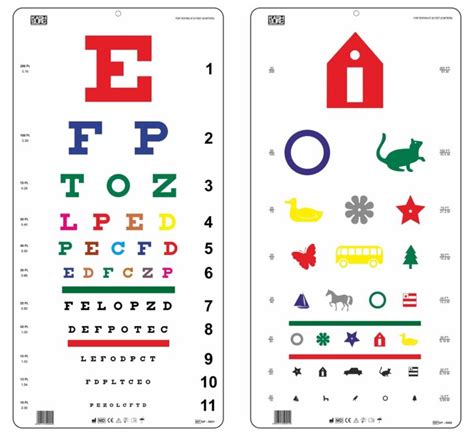 Eye Chart Distance For Kids Printable Worksheets