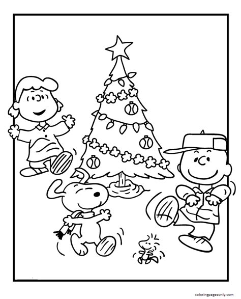 Immagini Snoopy Christmas Coloring Pages Snoopy Coloring Pages Porn