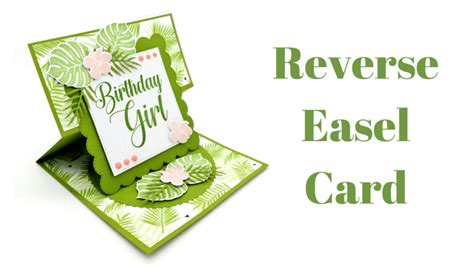 Reverse Easel Fold Card Mixed Up Craft