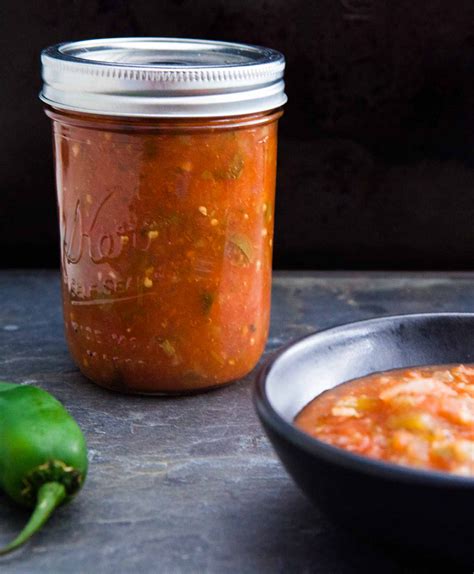 Canned Tomato Salsa Recipe Salsa With Canned Tomatoes Canning