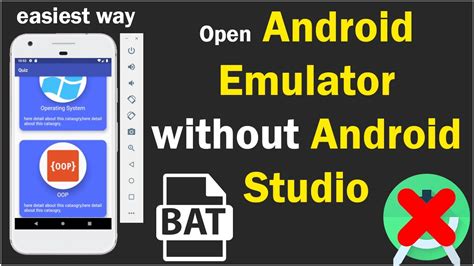 How To Open Android Emulator Without Android Studio Youtube