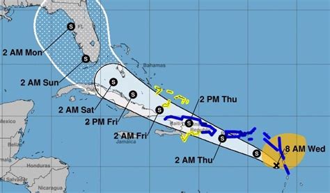 Tropical Storm Isaias Forecasted To Be Headed To Florida Beyond The W