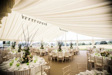 Traditional Wedding Linings With A Pleated Roof The Clear Walls Allow