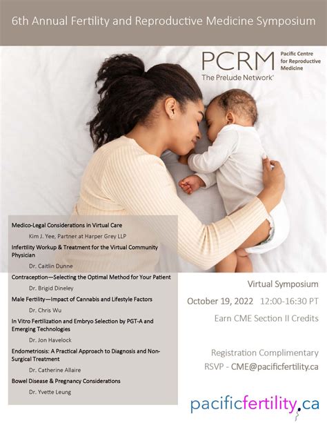 annual fertility symposium october 19 2022 pcrm vancouver fertility clinic