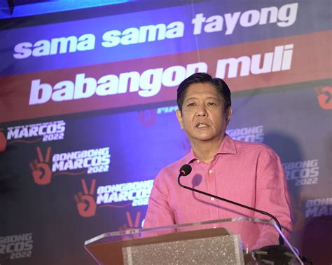 Dictators Son Bongbong Marcos To Run For President In 2022