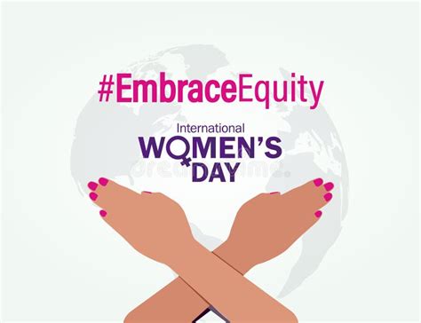 International Women S Day 2023 Campaign Theme Embrace Equity Stock Vector Illustration Of