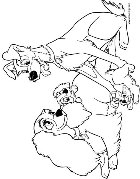 Lady And The Tramp Coloring Pages 2