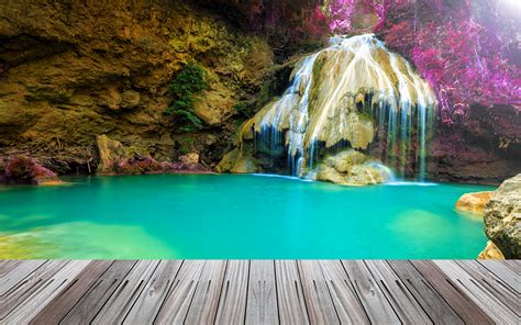 Desktop Wallpapers Thailand Nature Waterfalls Tropics 1920x1200
