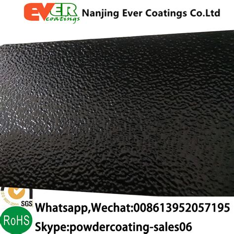 China Ral9005 Orange Peel Texture Wrinkle Finish Black Color Powder