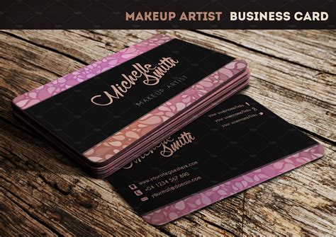 Makeup Artist Business Card Business Card Templates ~ Creative Market