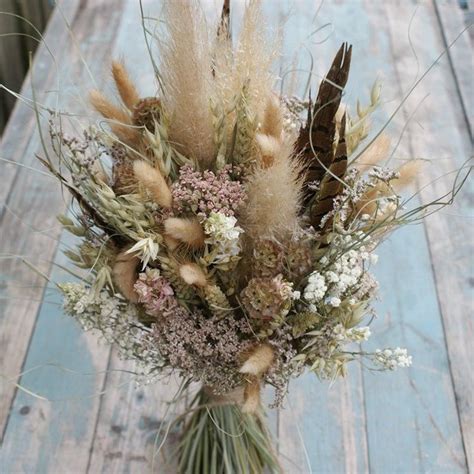 10 Dried Flower Wedding Bouquets ~ Kiss The Bride Magazine