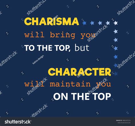 Vector Quote Charisma Will Bring You Stock Vector Royalty Free