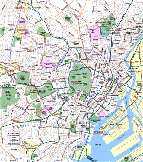 Tokyo Map Big Tokyo Map Japan Map Map