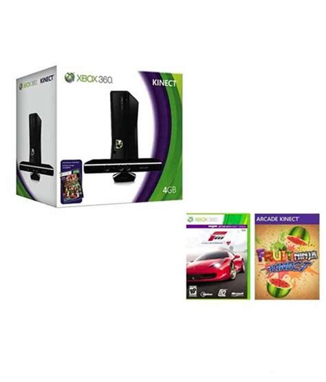 Buy Microsoft Xbox 360 4gb Kinect Bundle With 3 Free Games Online
