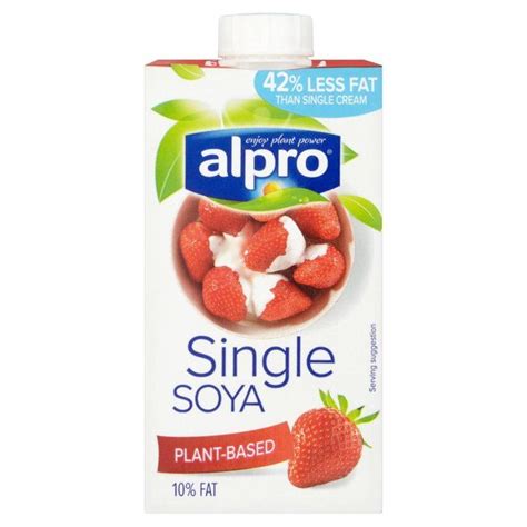 Alpro Soya Single Cream At Morrisons Vegan Junk Food Alpro Vegan