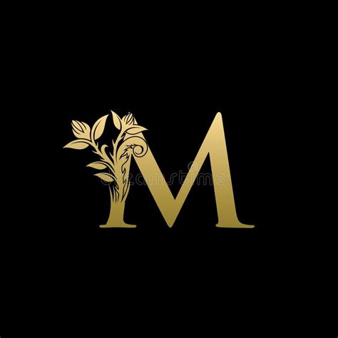 Classy M Letter Gold Logo Stock Illustration Illustration Of Gold
