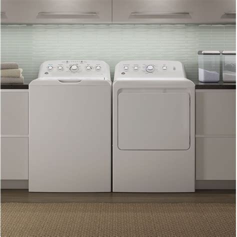ge appliances 4 5 cu ft top load agitator washer and 7 2 cu ft gas dryer and reviews wayfair