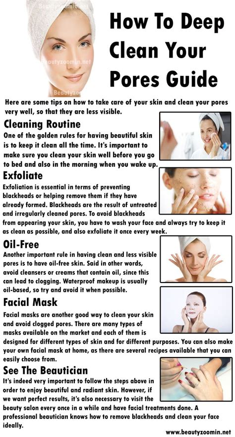 How To Deep Clean Your Pores Guide Clogged Pores Beauty Routine Skin