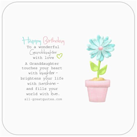 Granddaughter 1st Birthday Card Verses Birthdaybuzz