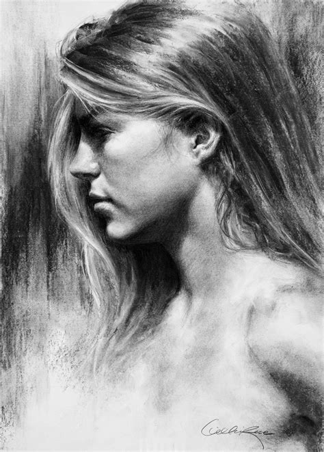 A Day In The Life Charcoal 21x15 Charcoal Art Portrait Charcoal Drawing