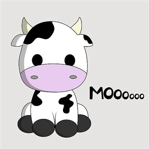 Skipping out on the shoulder muscles is one of the biggest beginner. "Cute kawaii baby cow cartoon " Photographic Print by ...