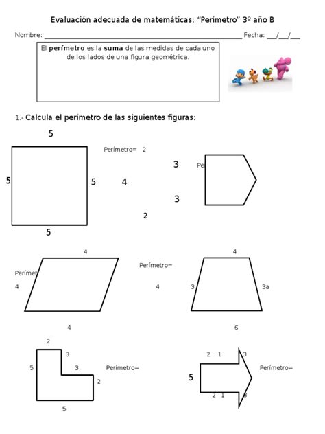 PDF Calcula El Perímetro de Las Siguientes Figuras DOKUMEN TIPS