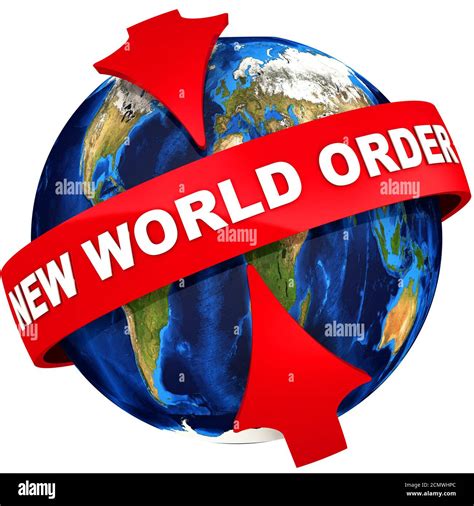 New World Order Red Arrows Point To The White Text New World Order On