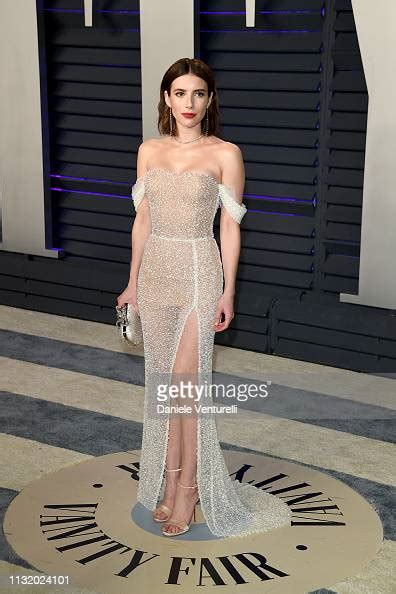 Emma Roberts Attends The 2019 Vanity Fair Oscar Party Hosted By News
