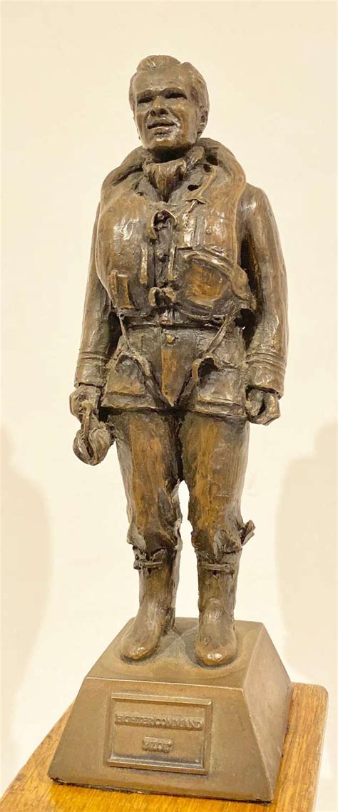 Cold Cast Bronze Statue Of A Ww2 Fighter Pilot