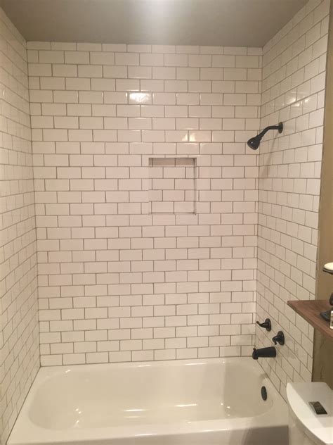 20 White Subway Tile Bathroom White Grout